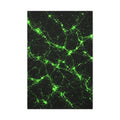 Neon Mycelium - Toxic Lime Glossy Canvas