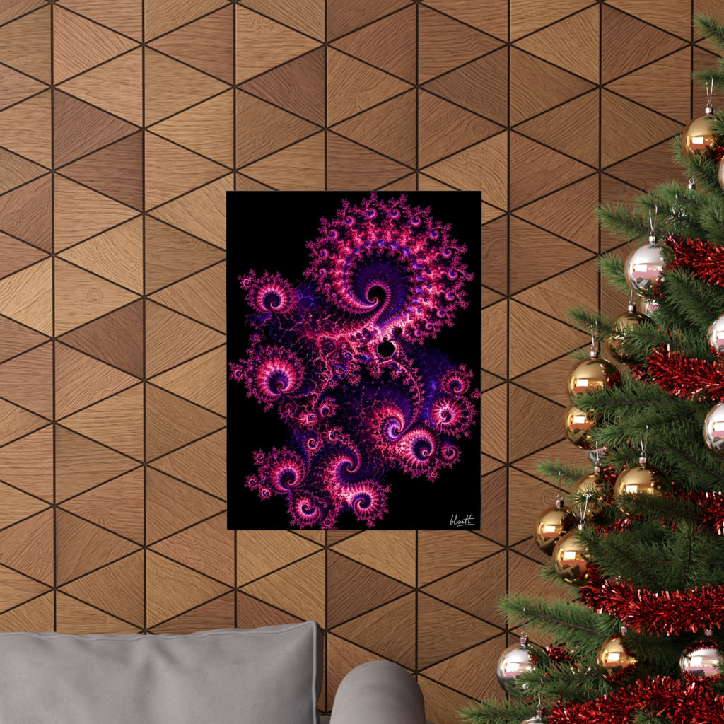 Copper Infinity - Hot Pink & Violet Poster