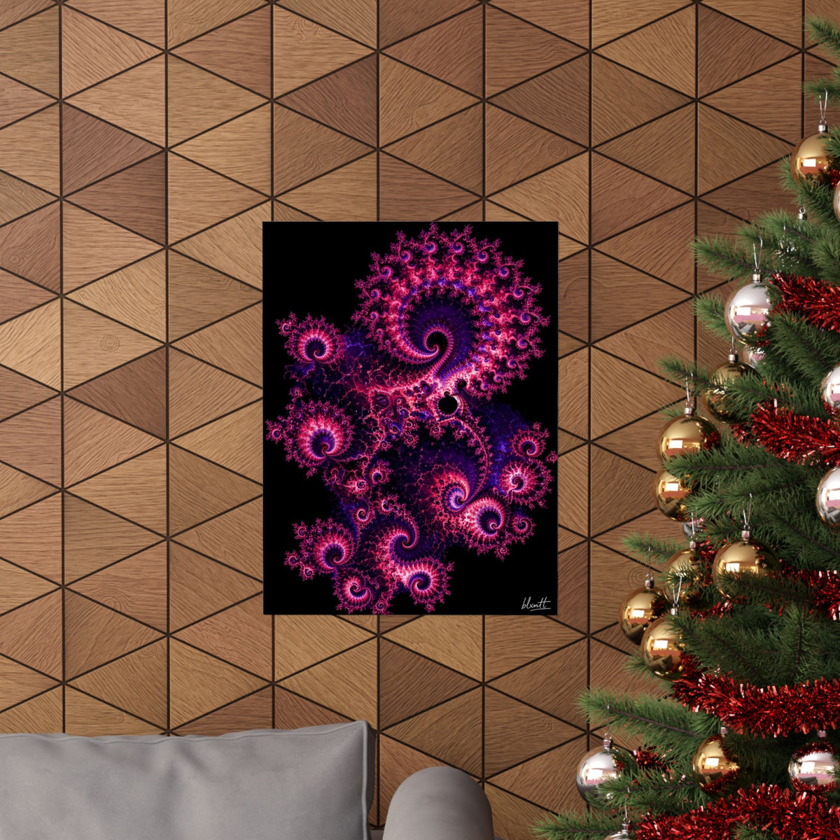 Copper Infinity - Hot Pink & Violet Poster
