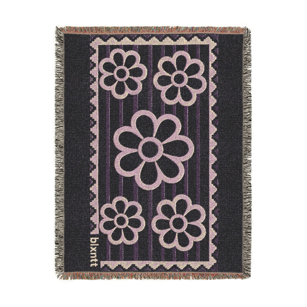 BLXNTT Purple Hippie Woven Blanket #2