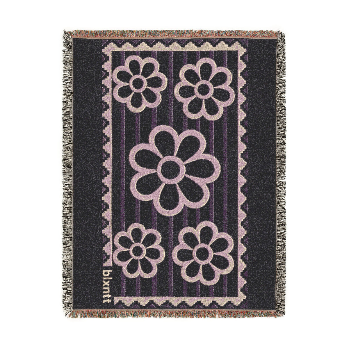 BLXNTT Purple Hippie Woven Blanket #2