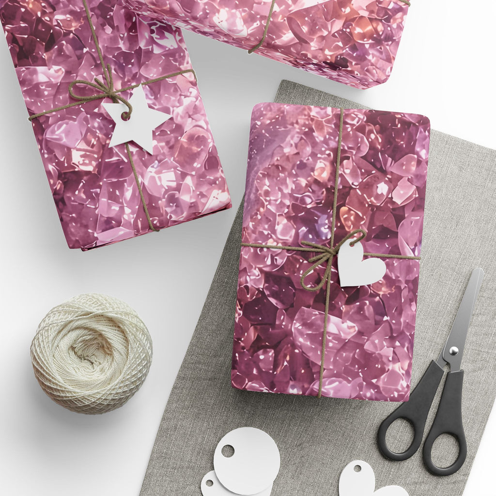 Geode Core - Rose Quartz Wrapping Paper