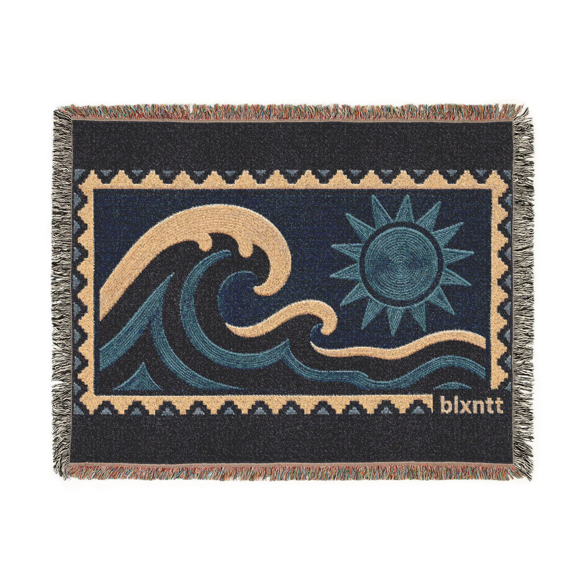 BLXNTT Blue Hippie Woven Blanket #1