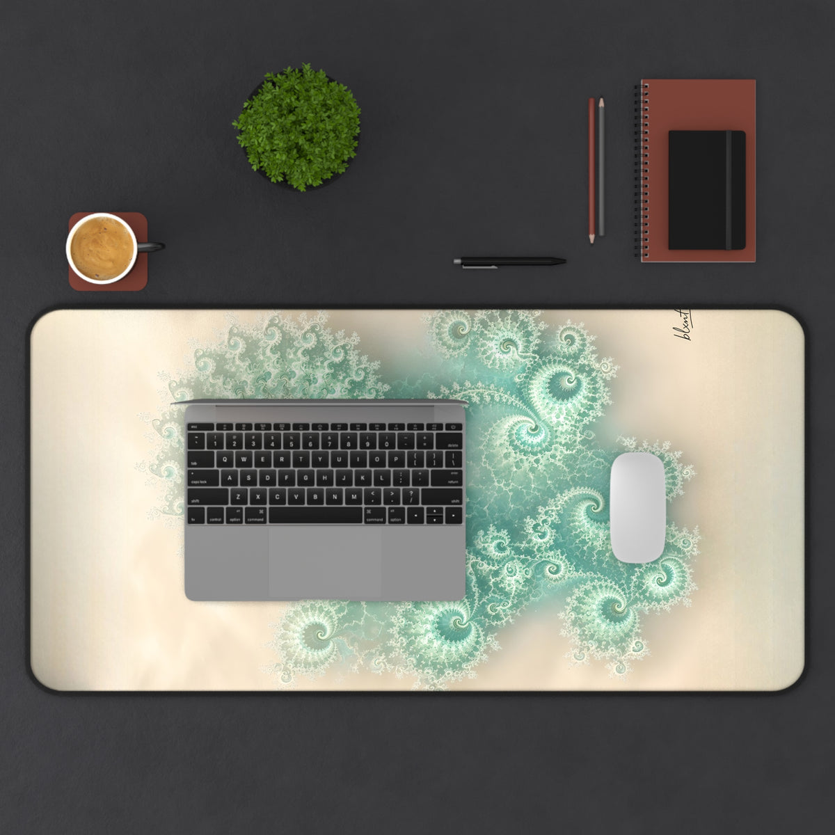 Copper Infinity - Sea Glass Desk Mat
