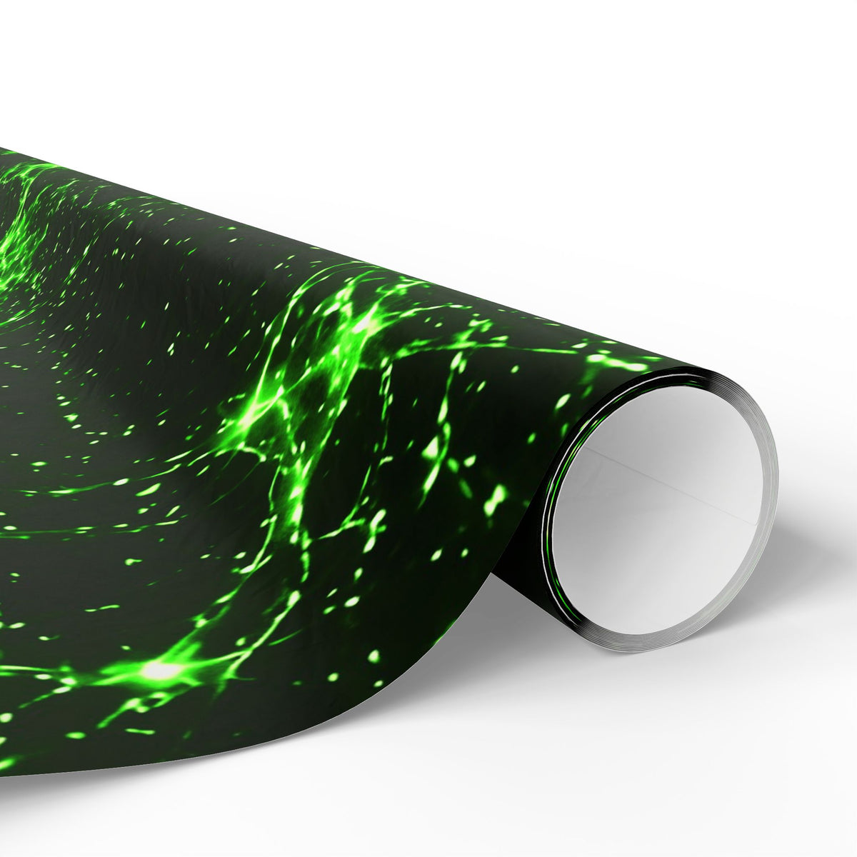 Neon Mycelium - Toxic Lime Wrapping Paper