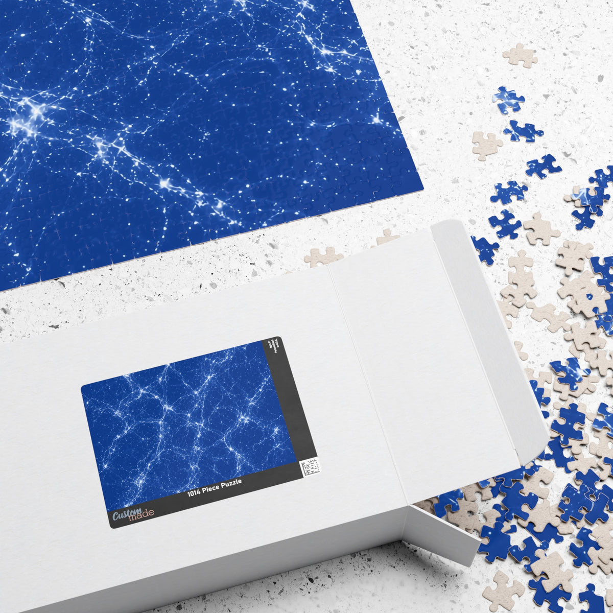 Neon Mycelium - Blueprint Jigsaw Puzzle