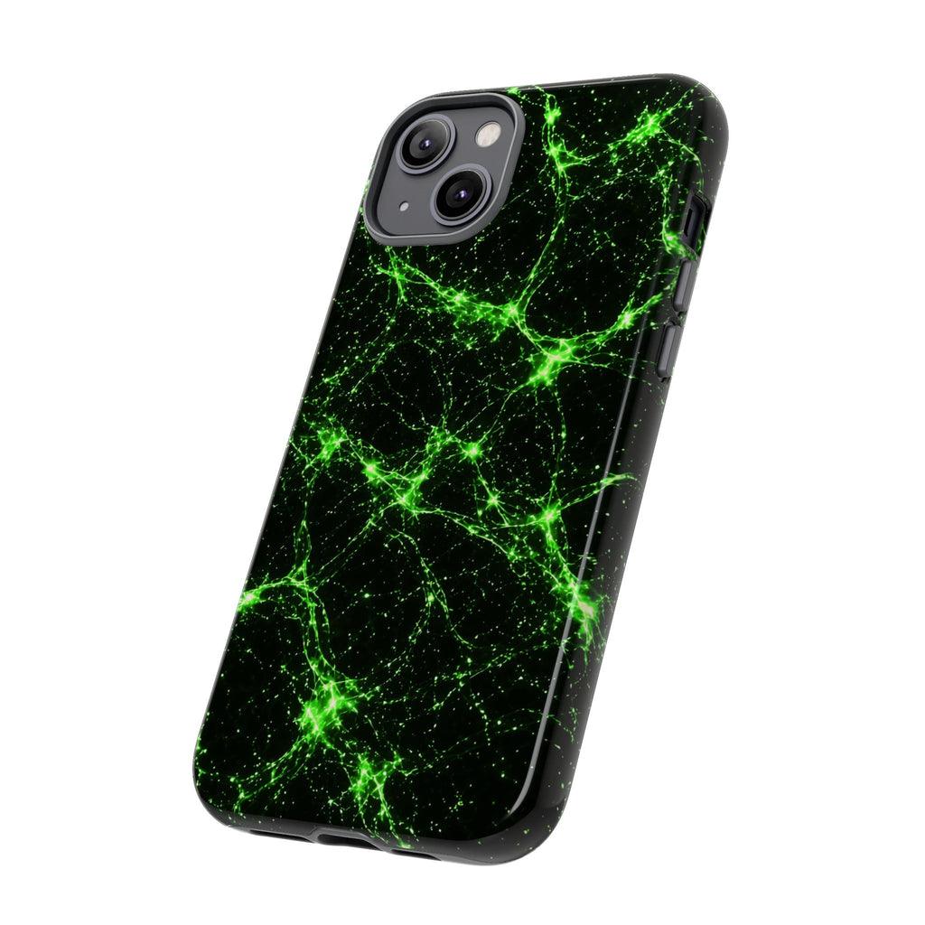 Neon Mycelium - Toxic Lime Phone Case