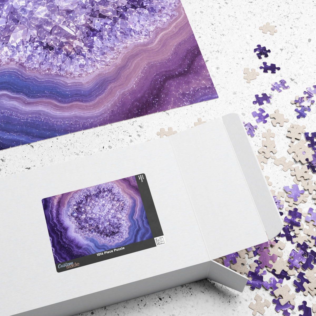 Geode Core - Lilac Dream Jigsaw Puzzle