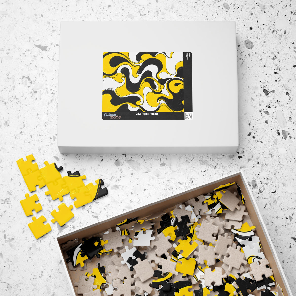Fillmore Flow - Hazard Yellow Jigsaw Puzzle