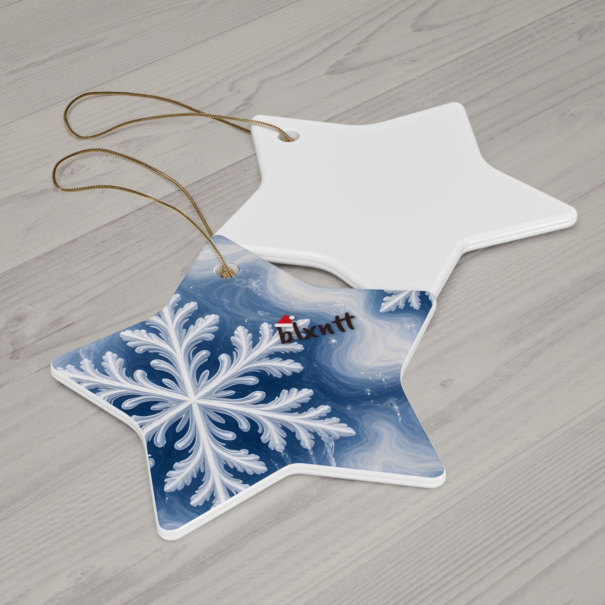 Snowflake Trippy Christmas Ornament