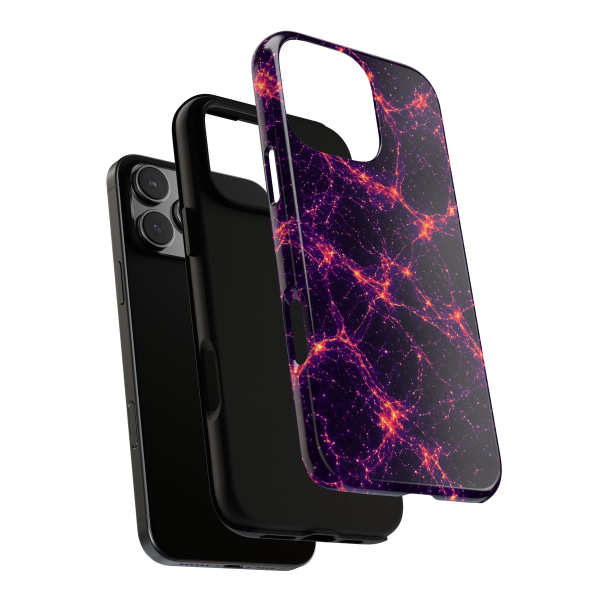 Neon Mycelium - Sunset Synapse Phone Case