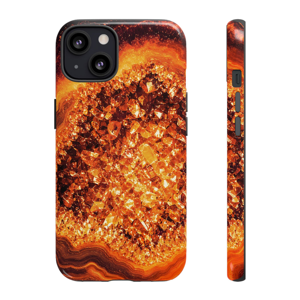Geode Core - Molten Lava Phone Case