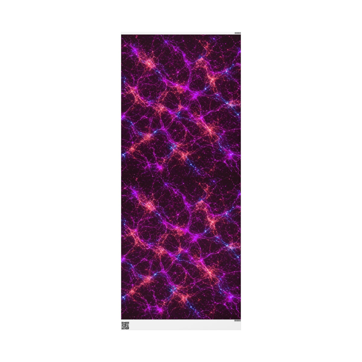 Neon Mycelium - Ember Orchid Wrapping Paper