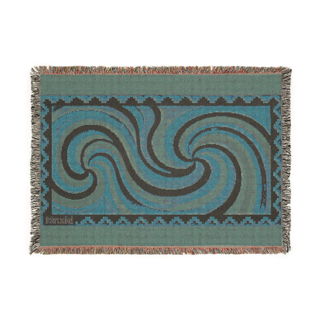 BLXNTT Orange Hippie Woven Blanket #2