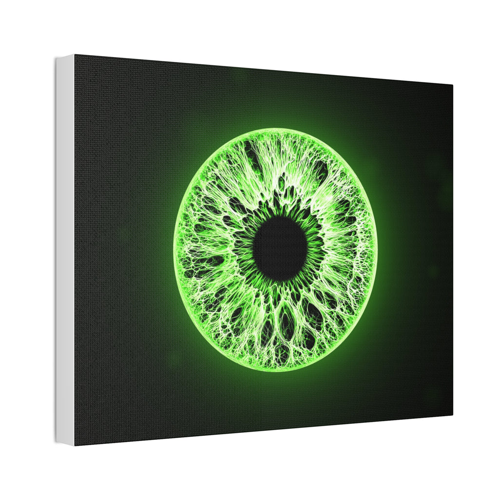BLXNTT Iris – Lace Web Lime Shock Glossy Canvas