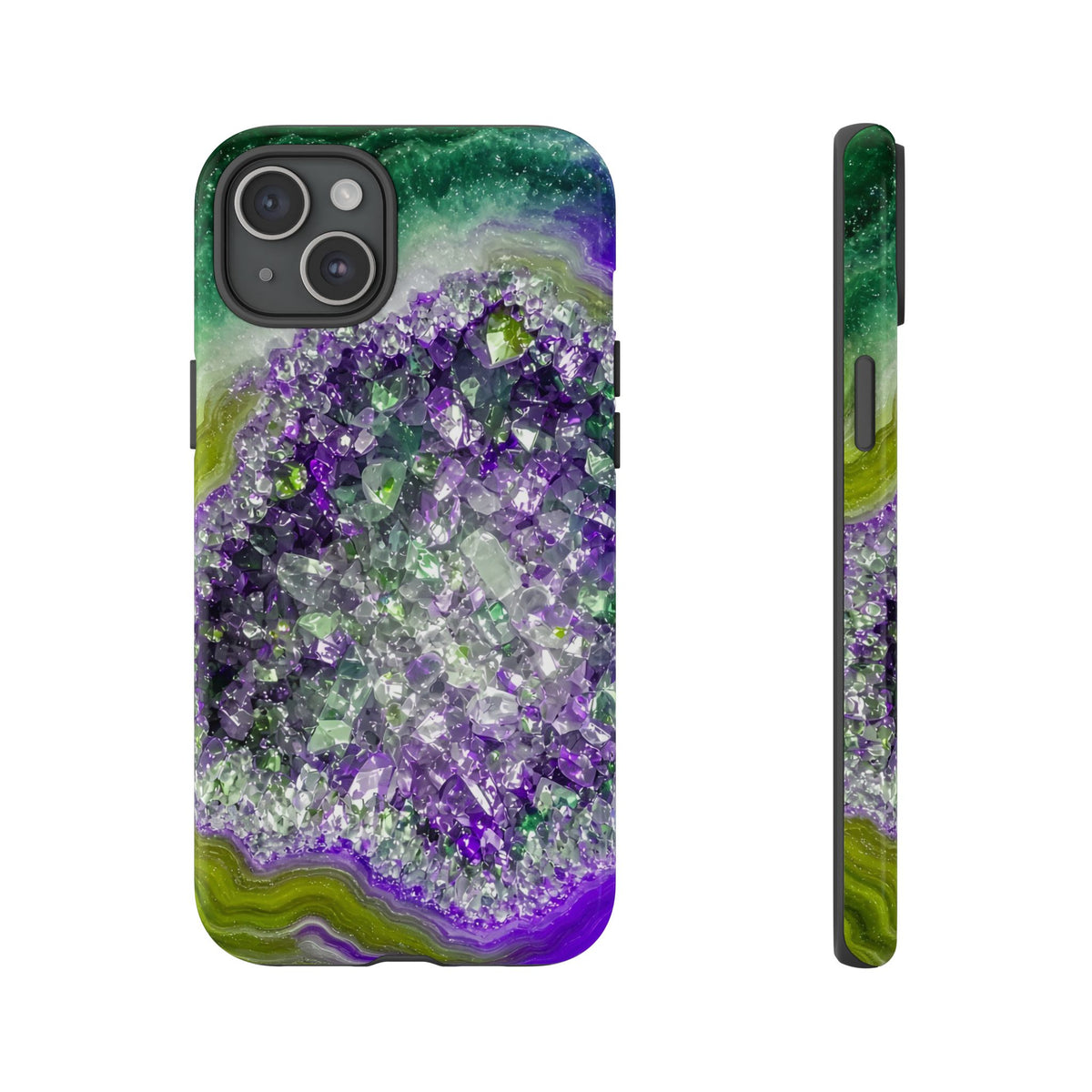 Geode Core - Ruby Emerald Phone Case