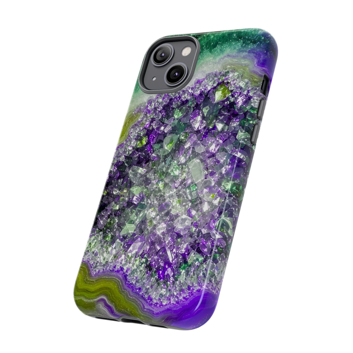 Geode Core - Ruby Emerald Phone Case