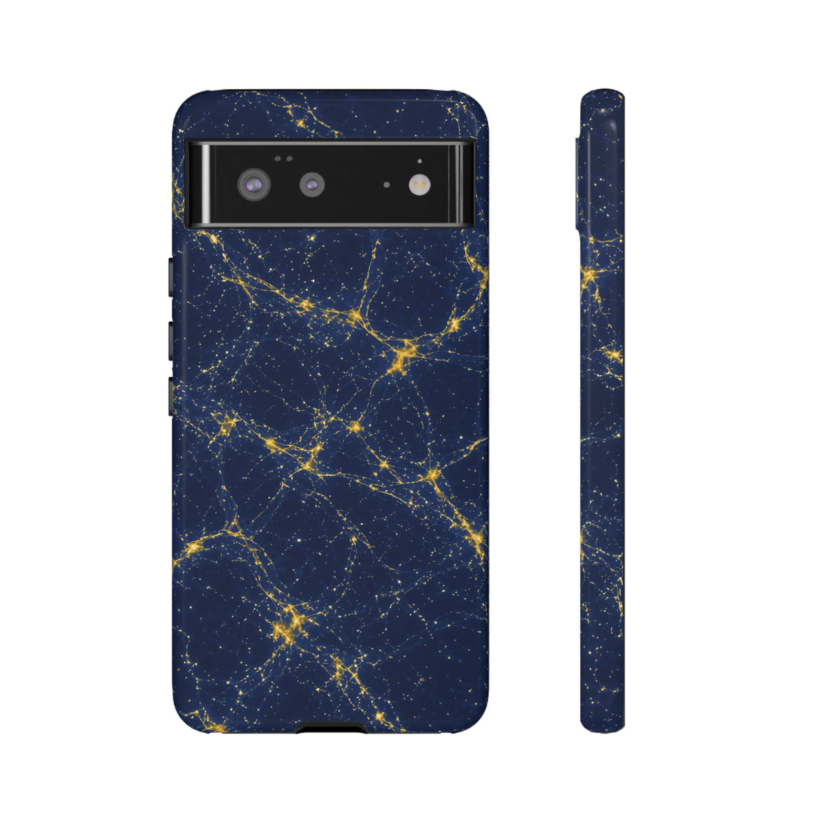 Neon Mycelium - Mustard Navy Phone Case