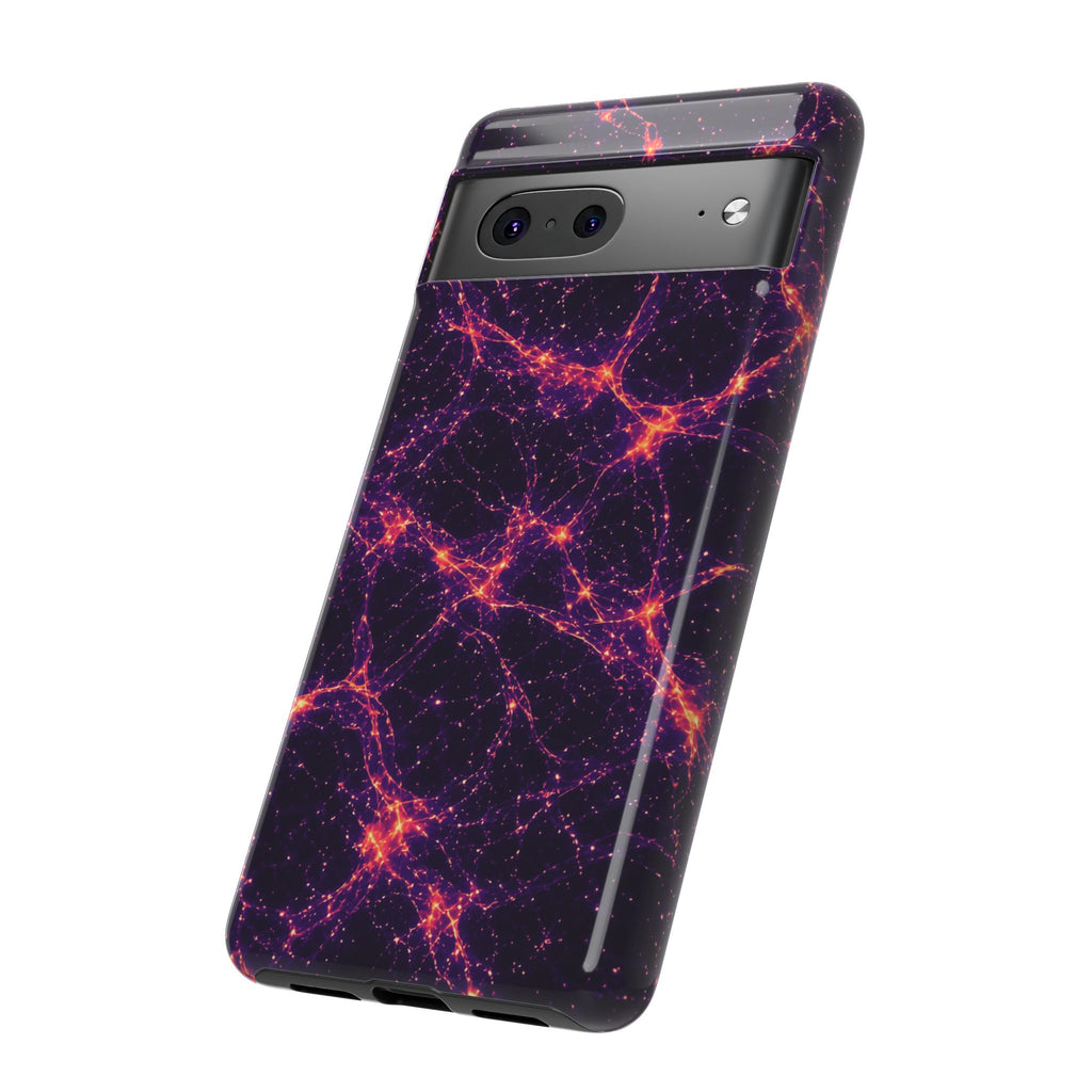 Neon Mycelium - Sunset Synapse Phone Case