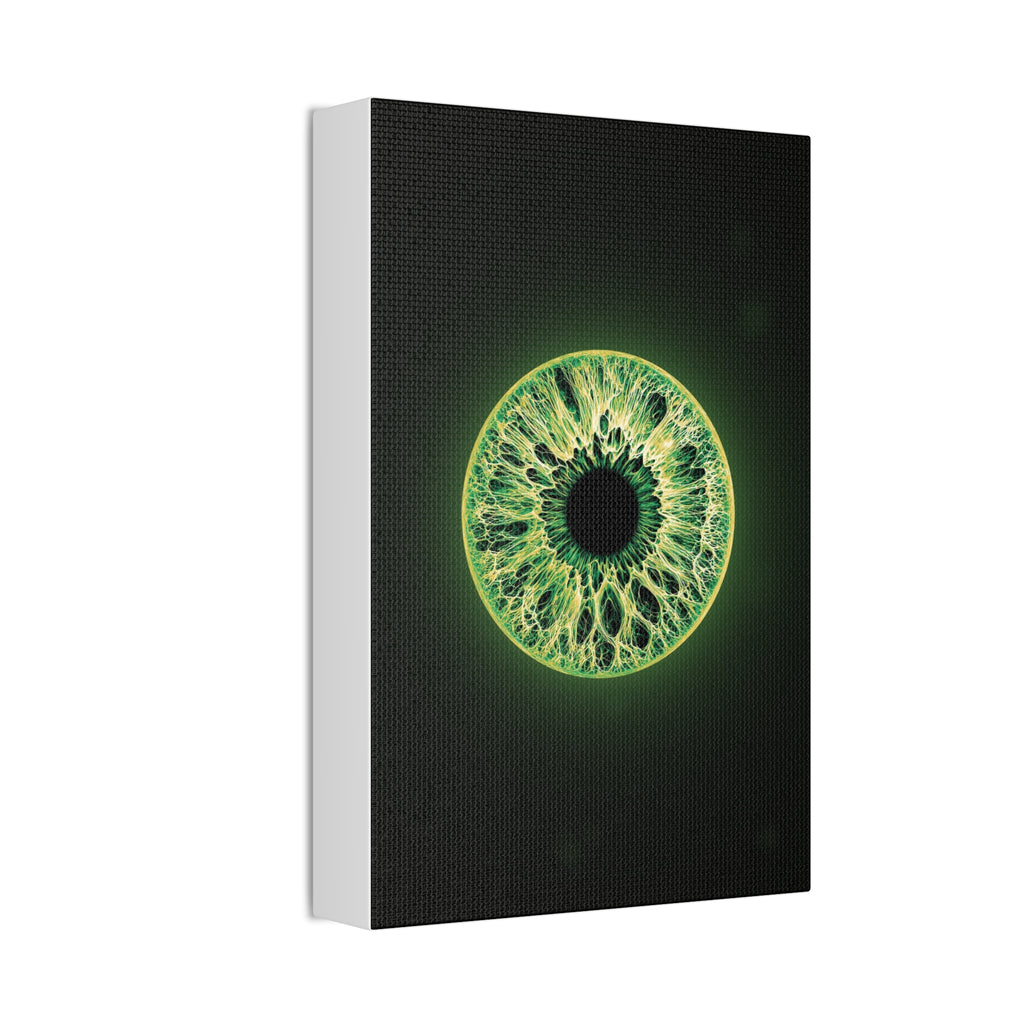 BLXNTT Iris – Lace Web Emerald Gold Glossy Canvas