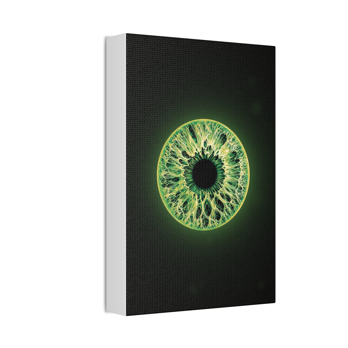 BLXNTT Iris – Lace Web Emerald Gold Glossy Canvas