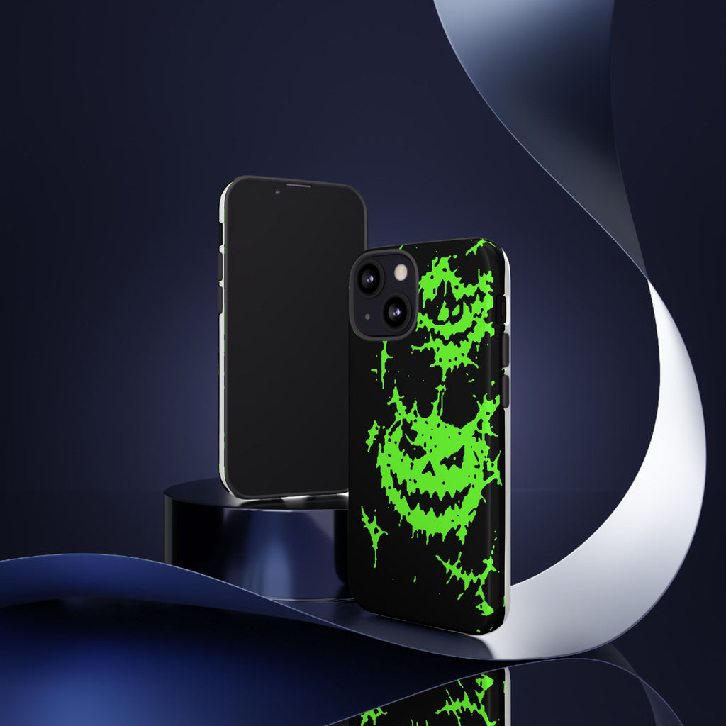 Green Spiderweb Pumpkin Phone Case
