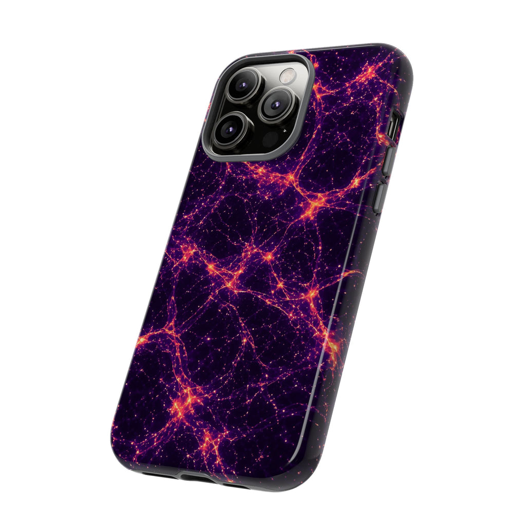 Neon Mycelium - Sunset Synapse Phone Case