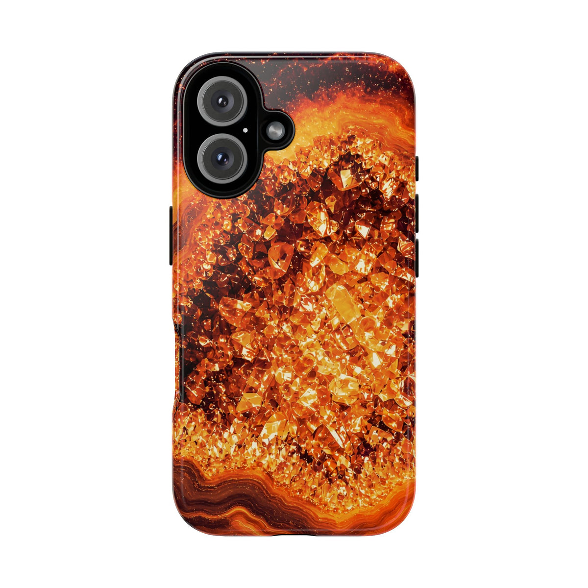 Geode Core - Molten Lava Phone Case