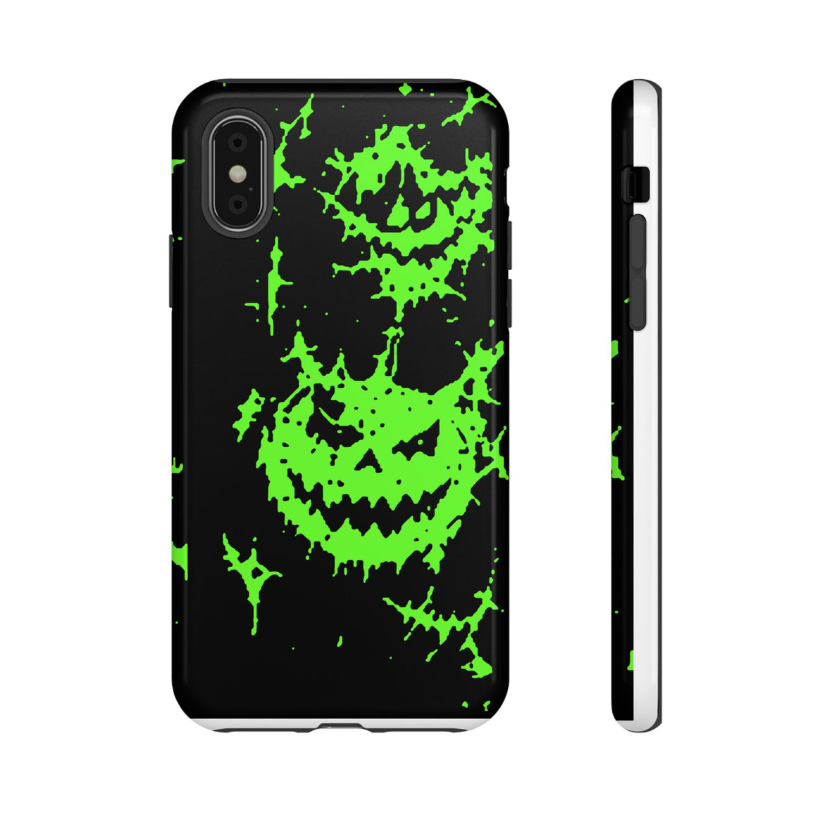Green Spiderweb Pumpkin Phone Case