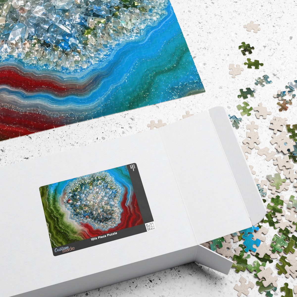 Geode Core - Lagoon Jigsaw Puzzle