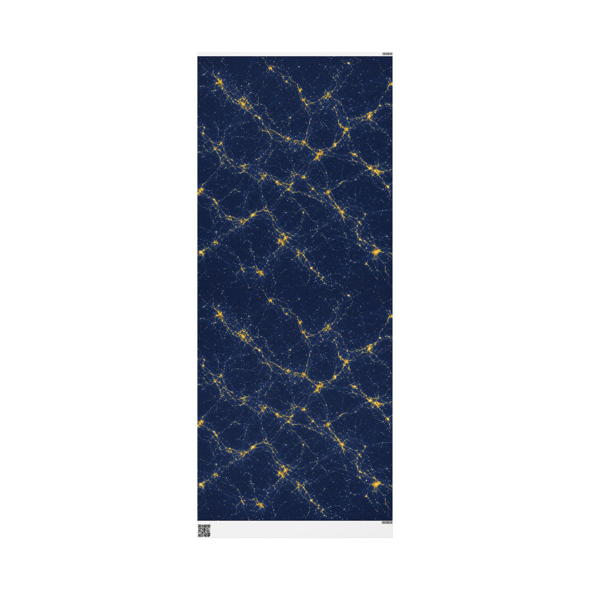 Neon Mycelium - Mustard Navy Wrapping Paper