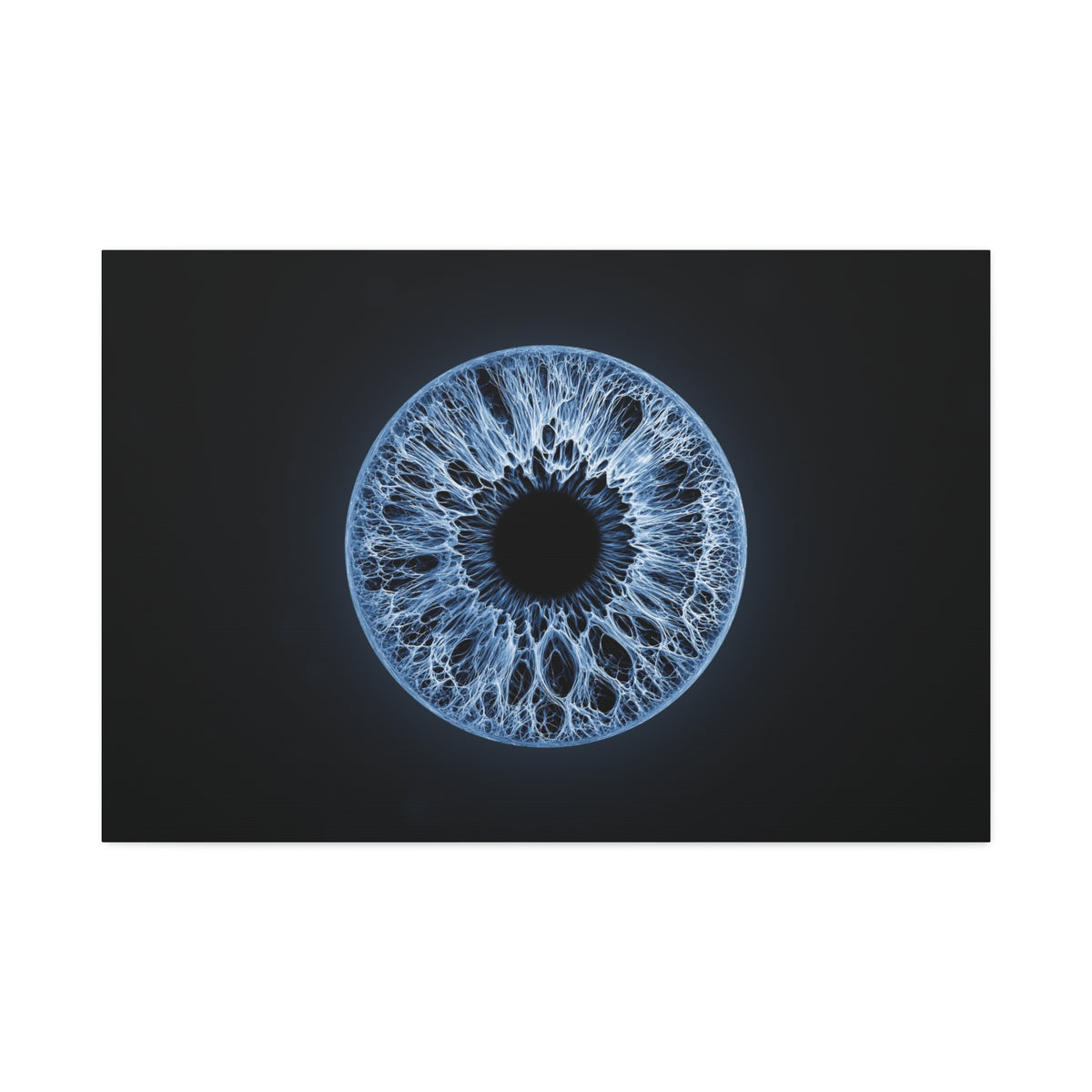 BLXNTT Iris – Lace Web Blue Glossy Canvas