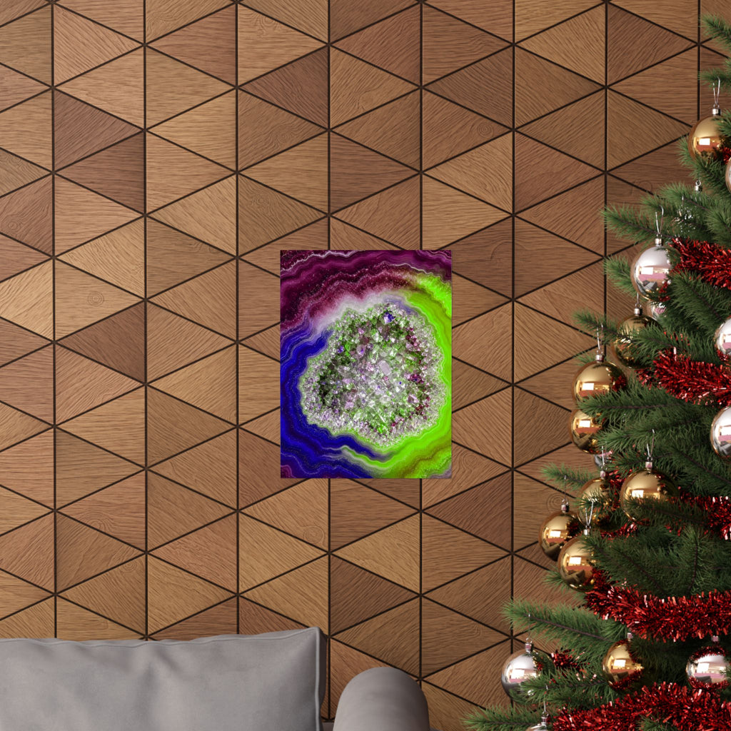 Geode Core - Cosmic Berry Poster