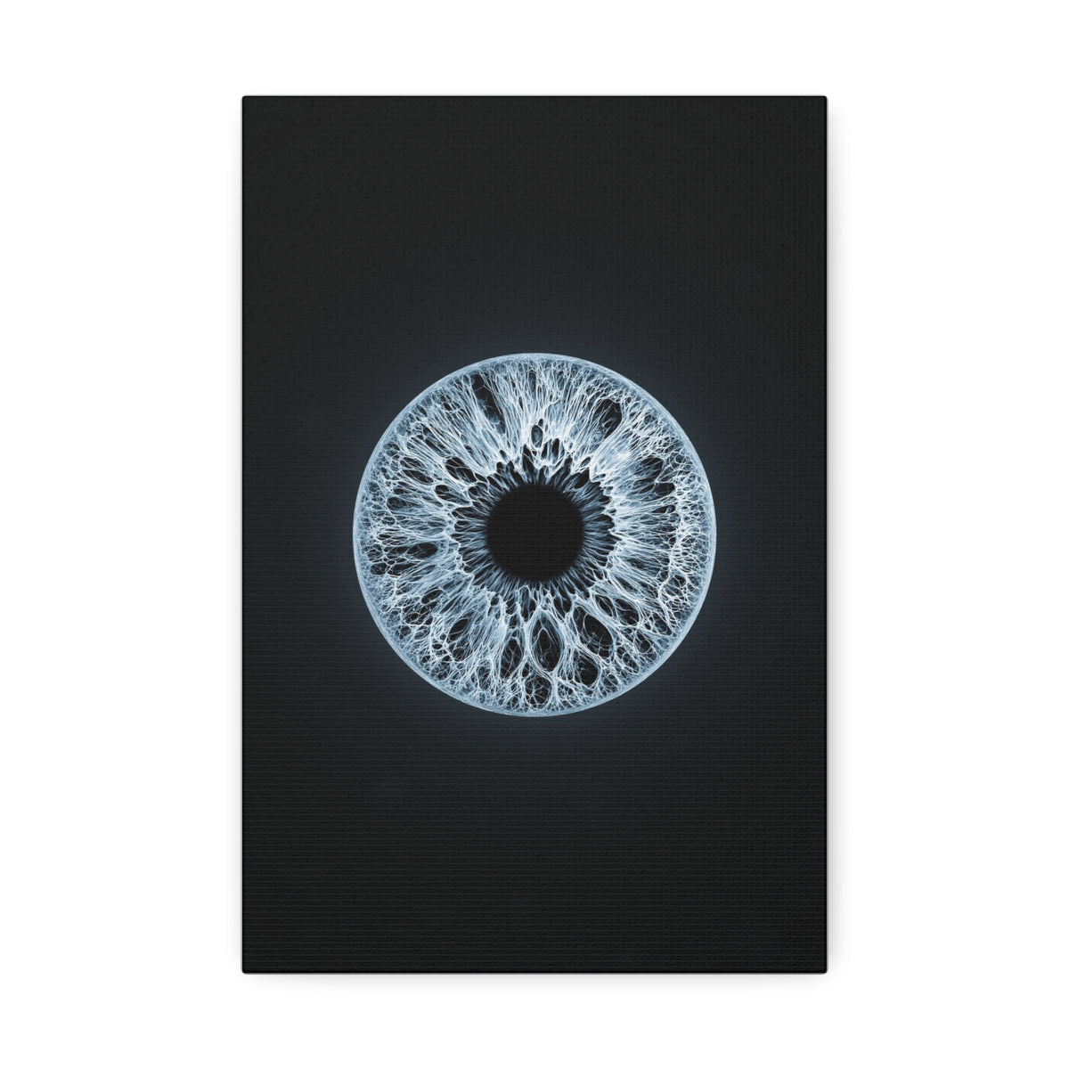 BLXNTT Iris – Lace Web Ice Blue Glossy Canvas