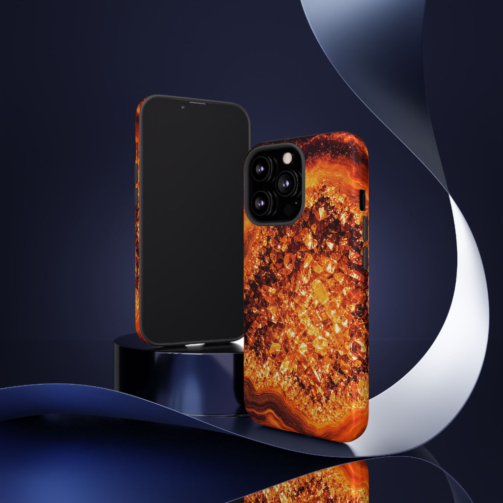 Geode Core - Molten Lava Phone Case
