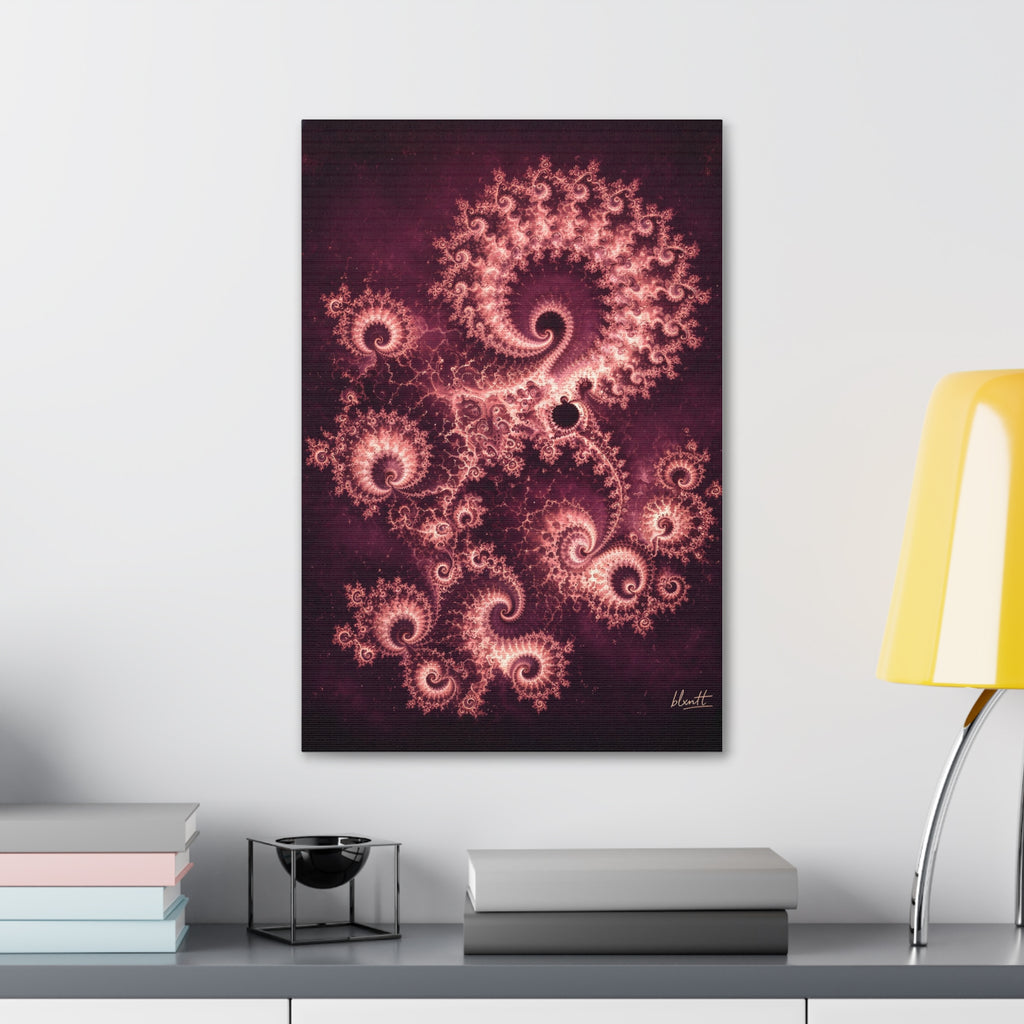 Copper Infinity - Rose Quartz Glossy Canvas
