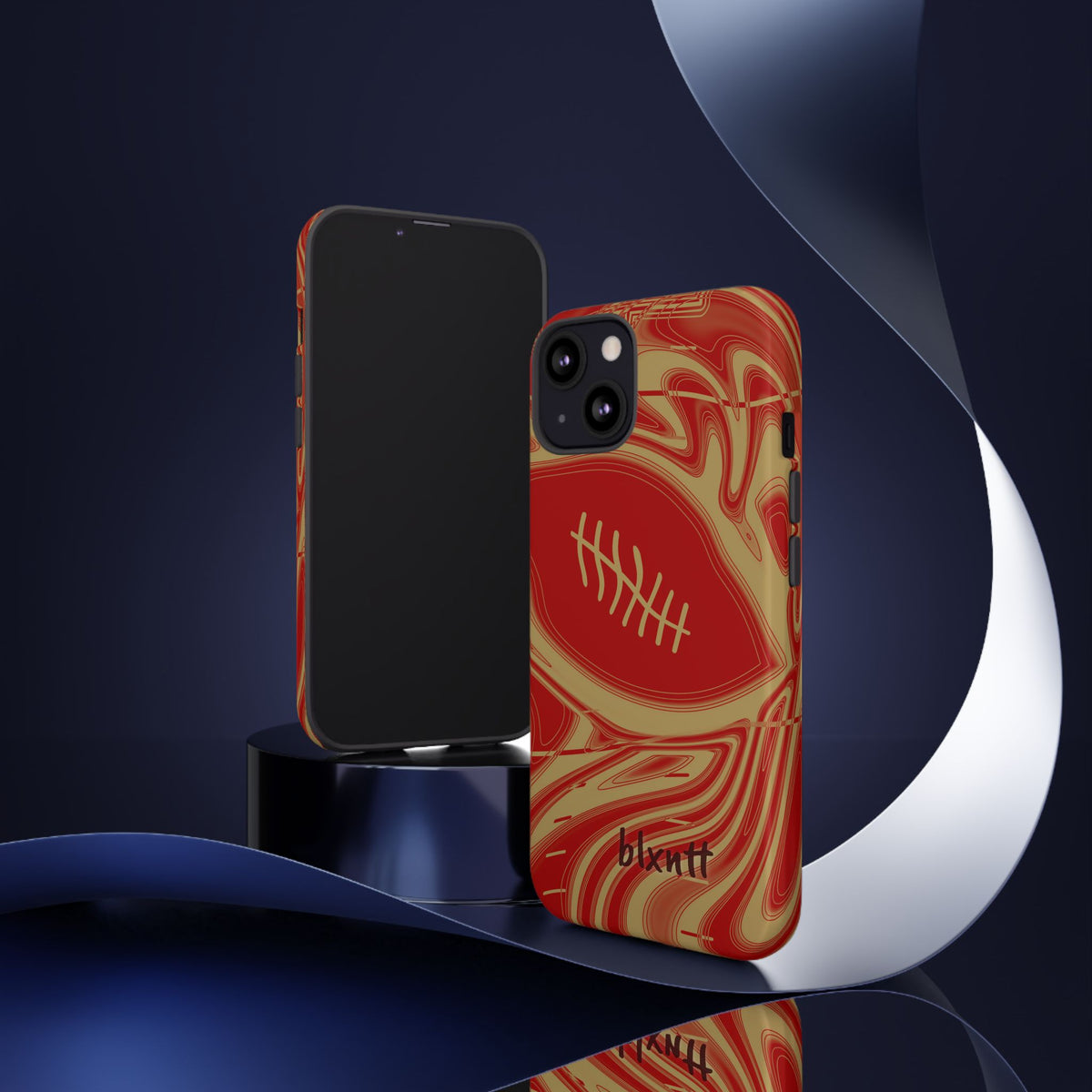 Scarlet & Gold Trippy Football Phone Case