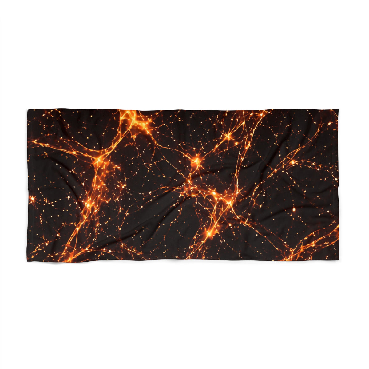 Neon Mycelium - Solar Flare Beach Towel