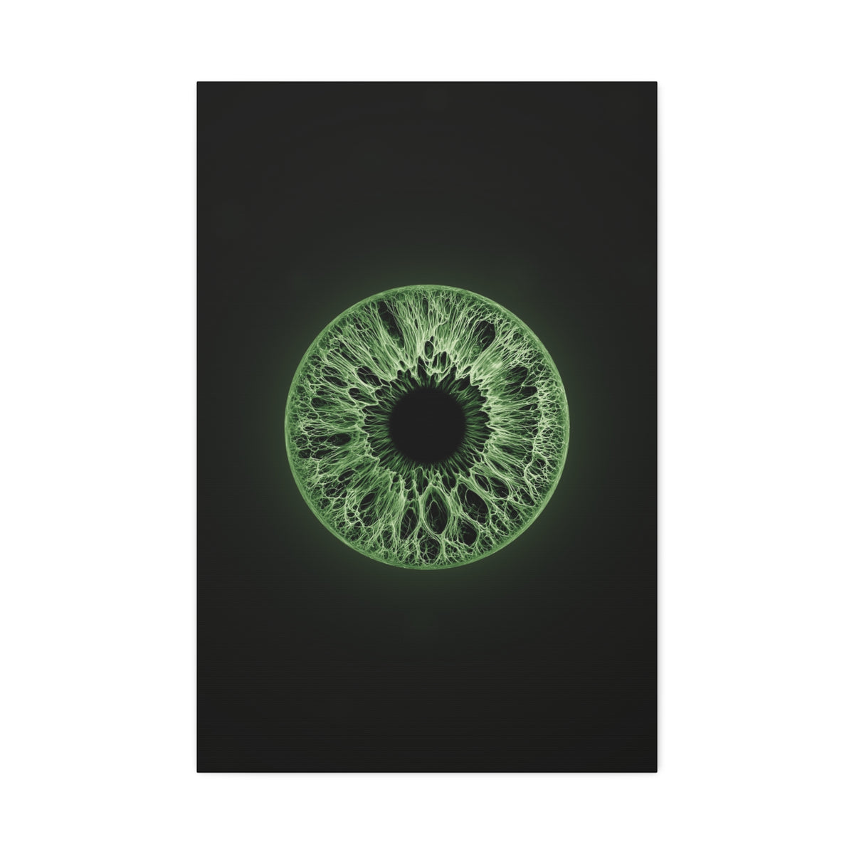 BLXNTT Iris – Lace Web Green Glossy Canvas