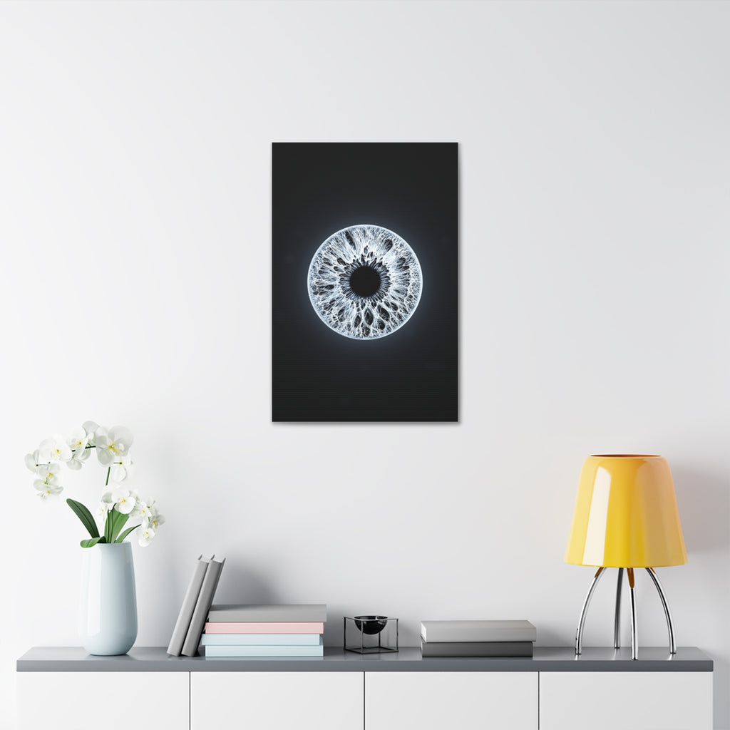 BLXNTT Iris – Lace Web Ice Silver Glossy Canvas