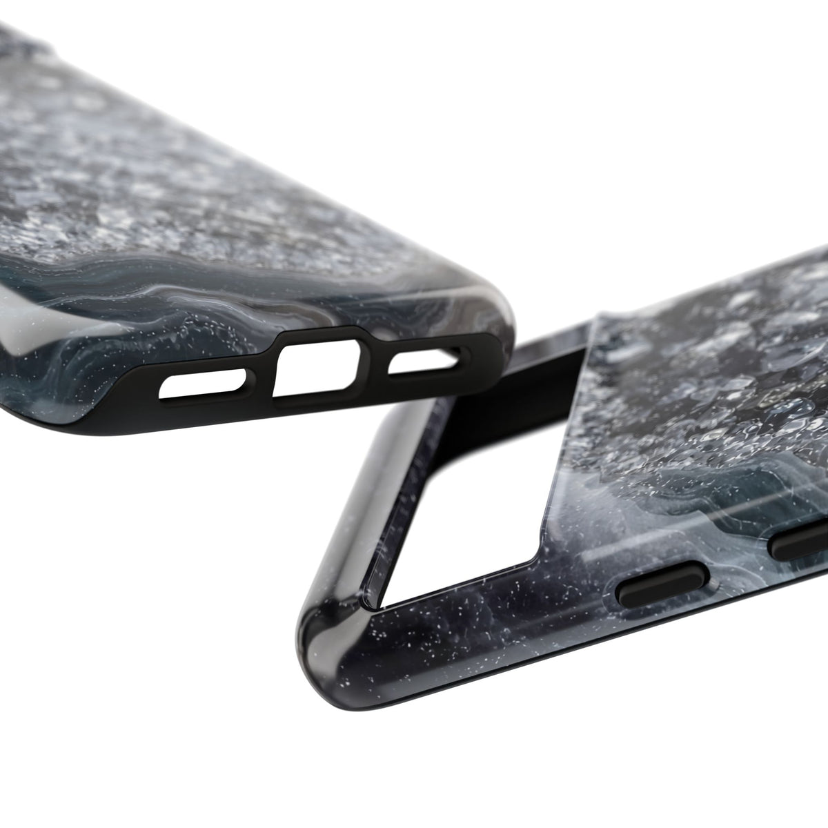 Geode Core - Silver Smoke Phone Case