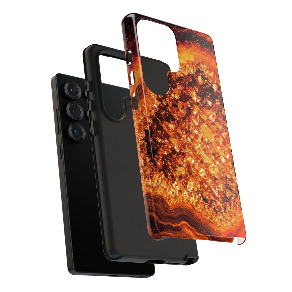 Geode Core - Molten Lava Phone Case