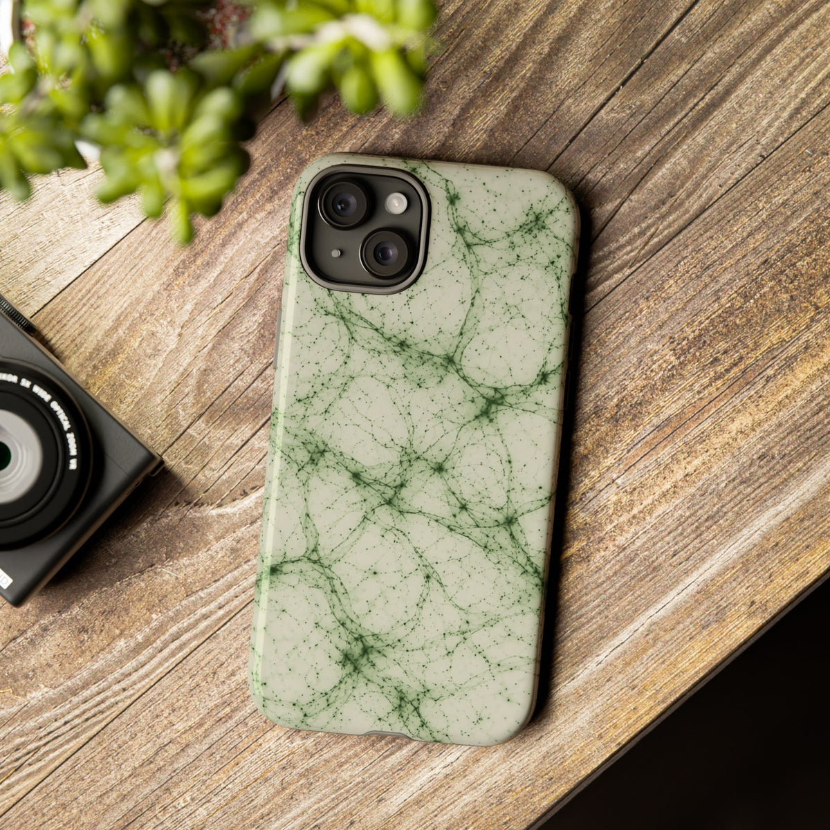 Neon Mycelium - Matcha Latte Phone Case