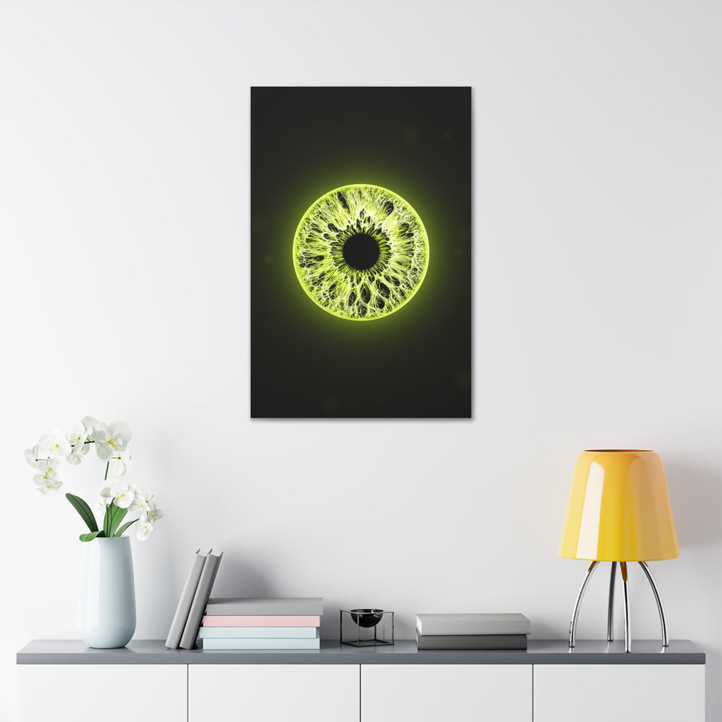 BLXNTT Iris – Lace Web Toxic Chartreuse Glossy Canvas
