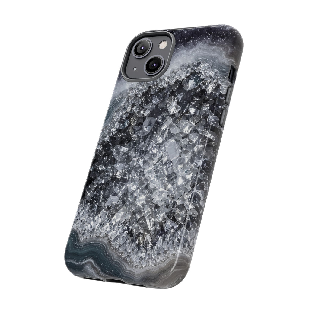 Geode Core - Silver Smoke Phone Case