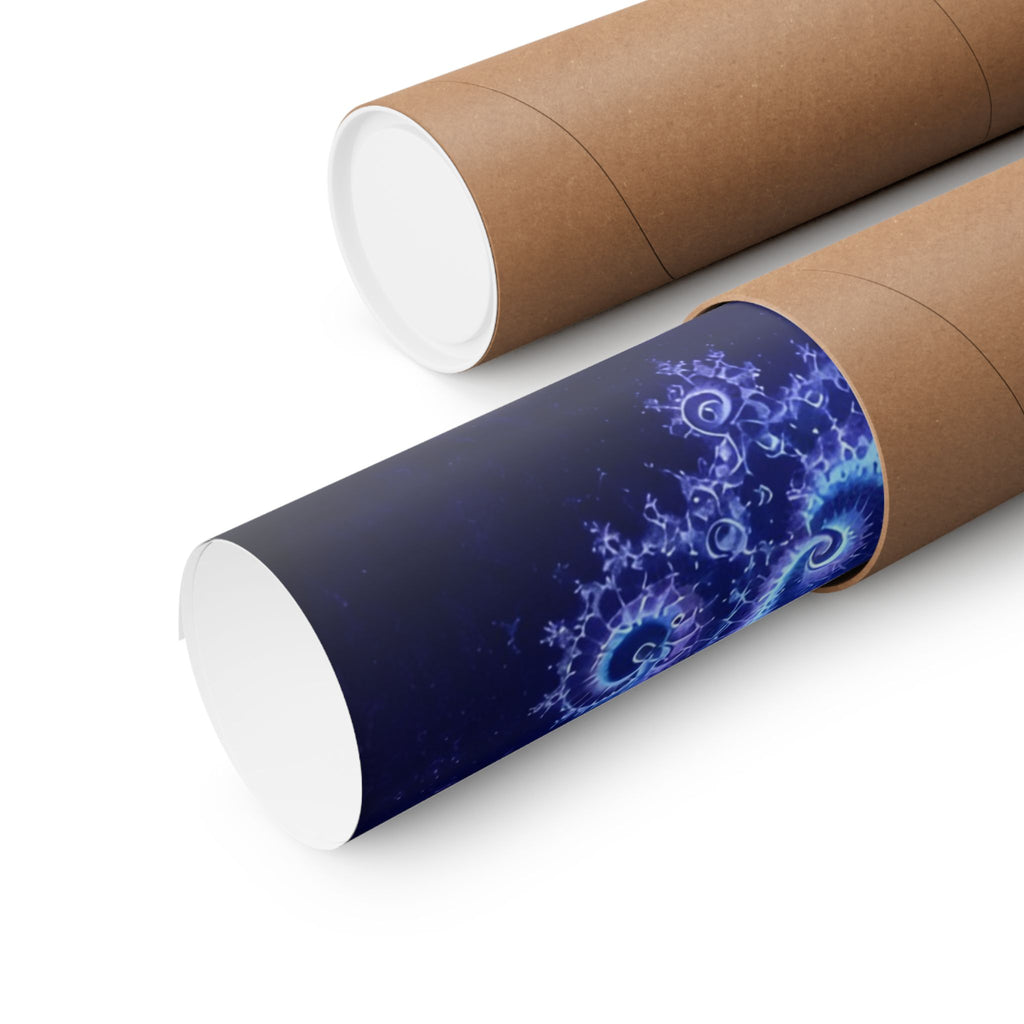 Copper Infinity - Bioluminescent Jellyfish Poster