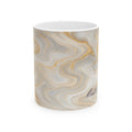 White & Gold Marble Mug