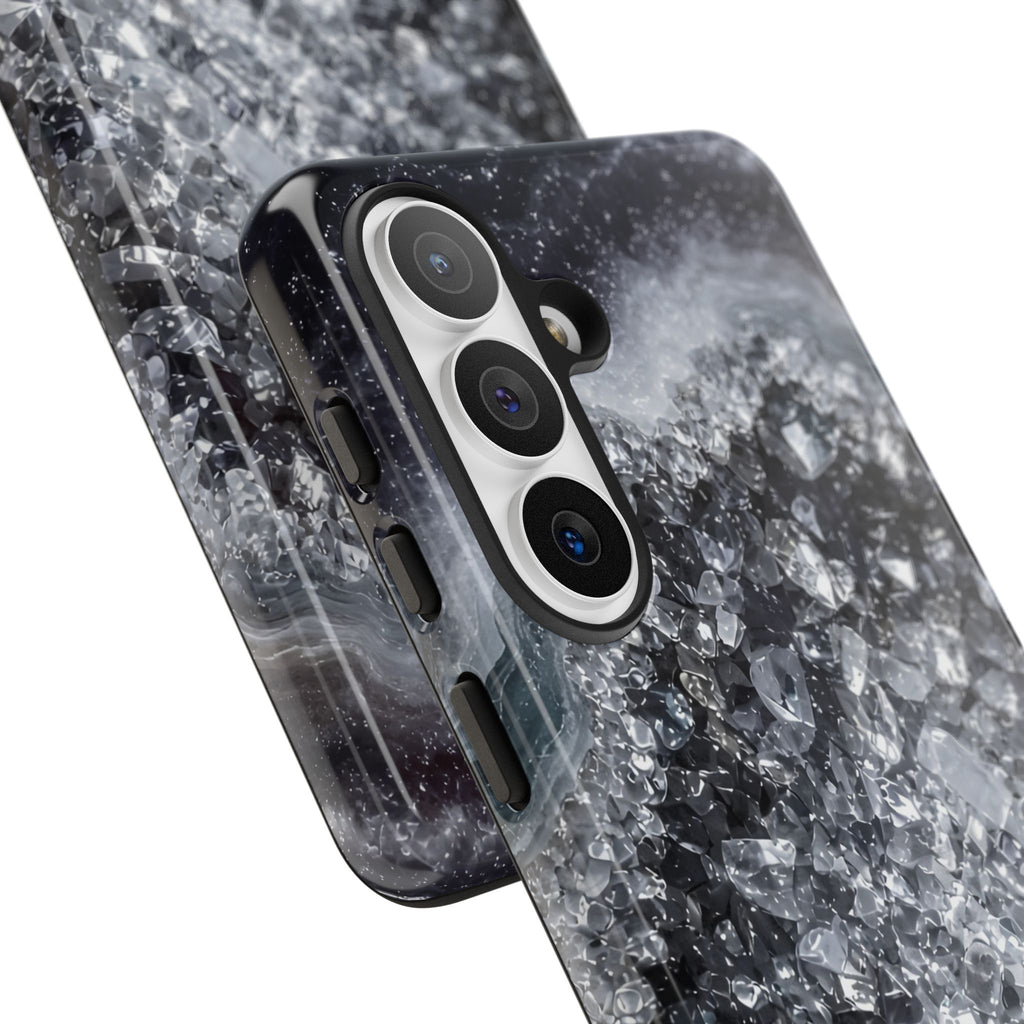 Geode Core - Silver Smoke Phone Case