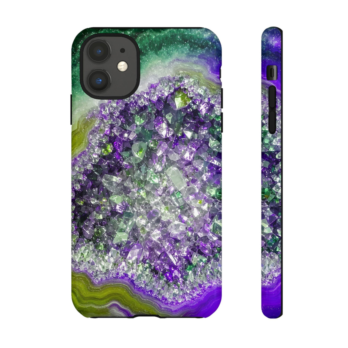 Geode Core - Ruby Emerald Phone Case