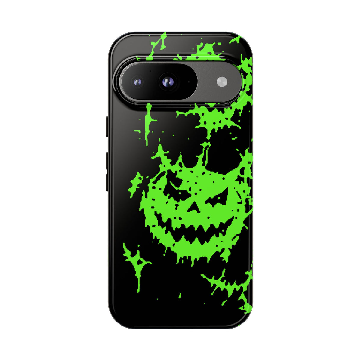 Green Spiderweb Pumpkin Phone Case